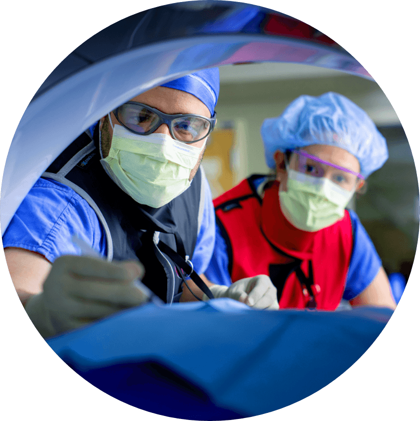 Mayo Clinic doctors performing surgery.